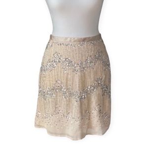 H&M Beaded + Sequins Cocktail Skirt size women's 8 - Great Gatsby 20s Vibes